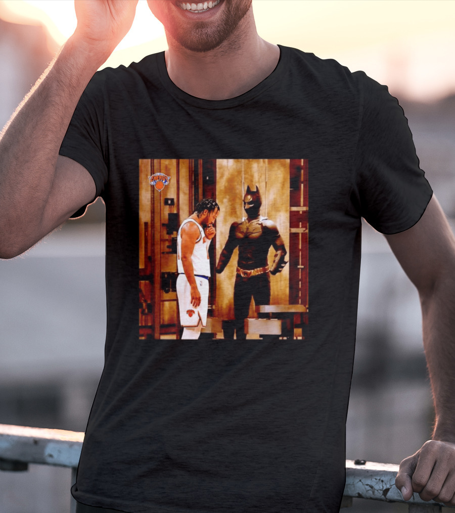 New York Knicks Jaylen Brunson Meets Batman Gotham T-Shirt