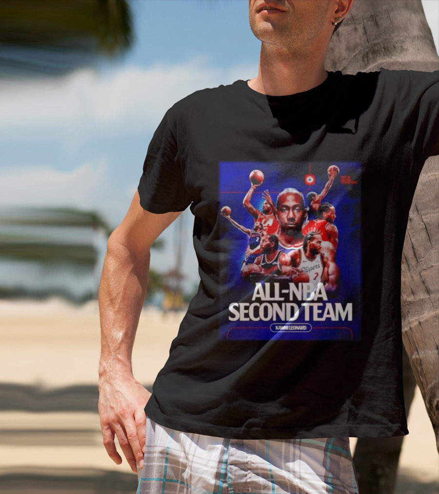 Kawhi Leonard Clippers All NBA Second Team Basketball Highlights T-Shirt
