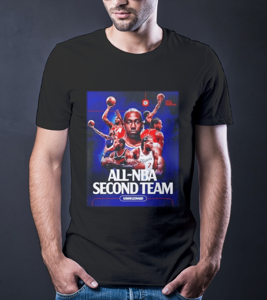 Kawhi Leonard Clippers All NBA Second Team Basketball Highlights T-Shirt