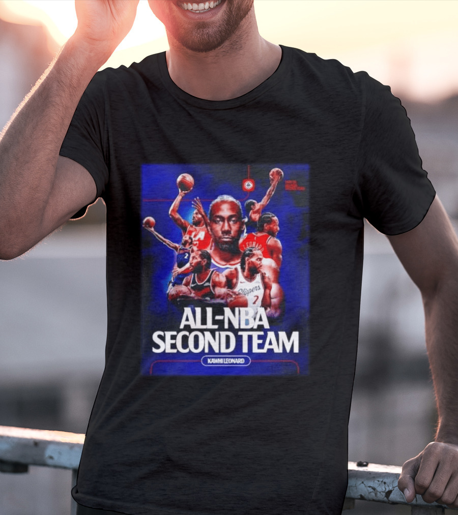 Kawhi Leonard Clippers All NBA Second Team Basketball Highlights T-Shirt