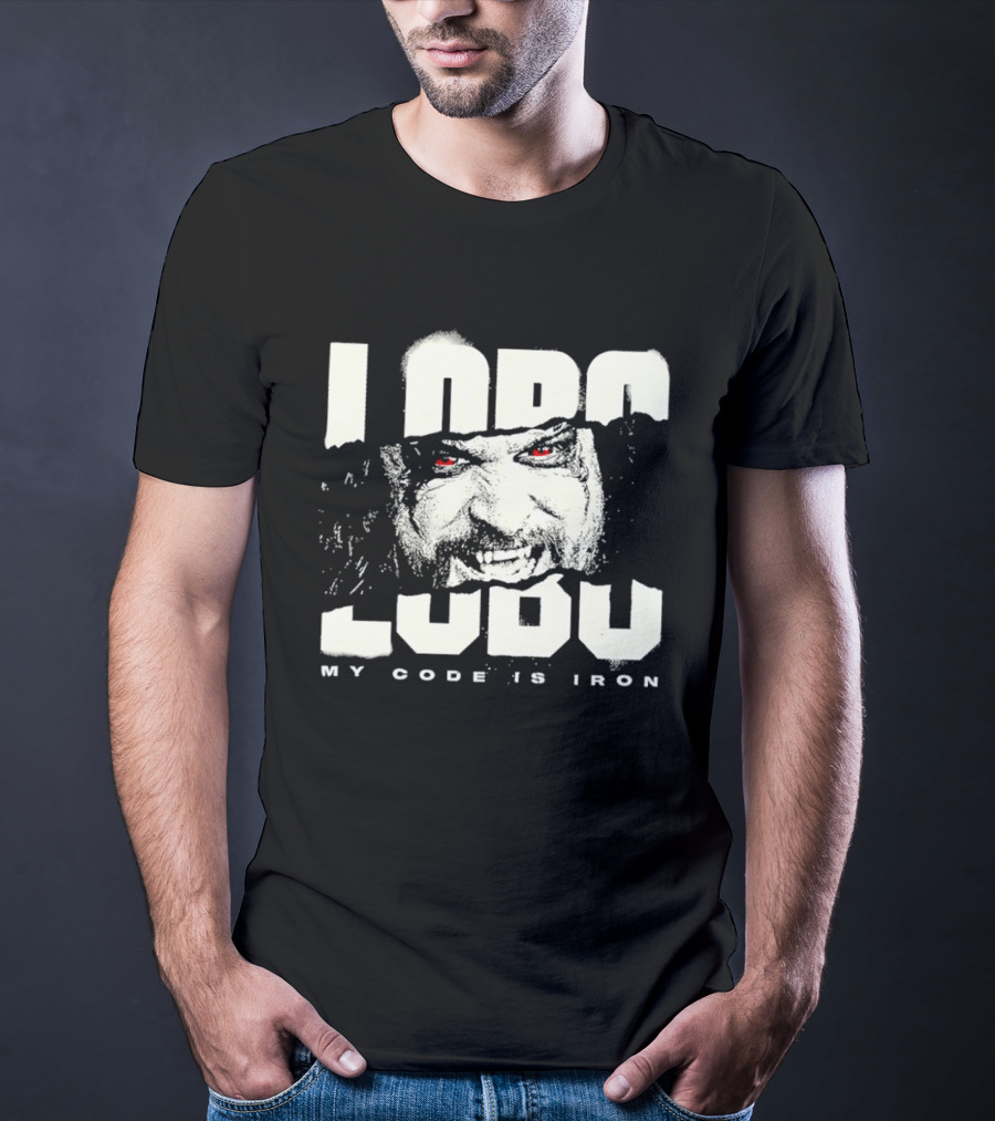 Lobo Ludu My Code Is Iron WWE Pro Wrestling Monster Red Eyes Fangs Wrestlemania 2026 T-Shirt