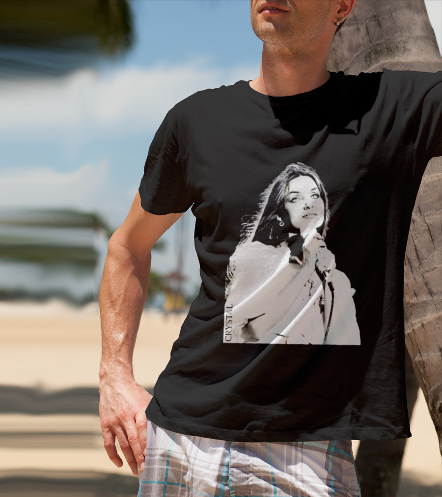 Mick Foley AEW Crystal Gayle Microphone Iconic Singer T-Shirt