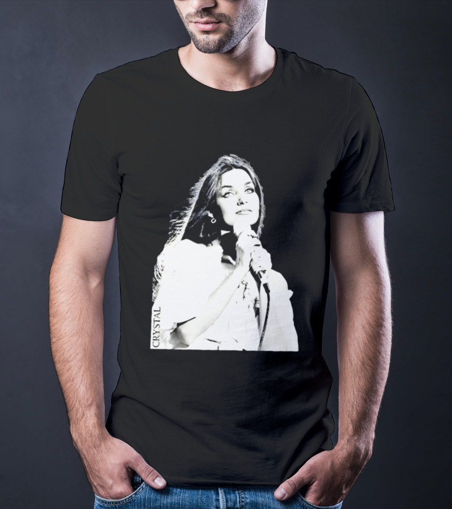 Mick Foley AEW Crystal Gayle Microphone Iconic Singer T-Shirt