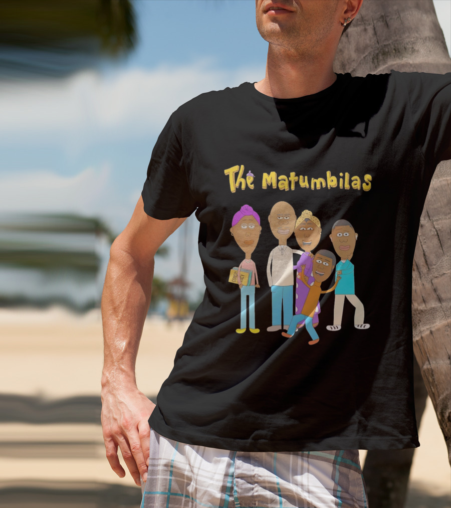 The Matumbilas Family Cartoon Conspiracy Animated Book Characters T-Shirt