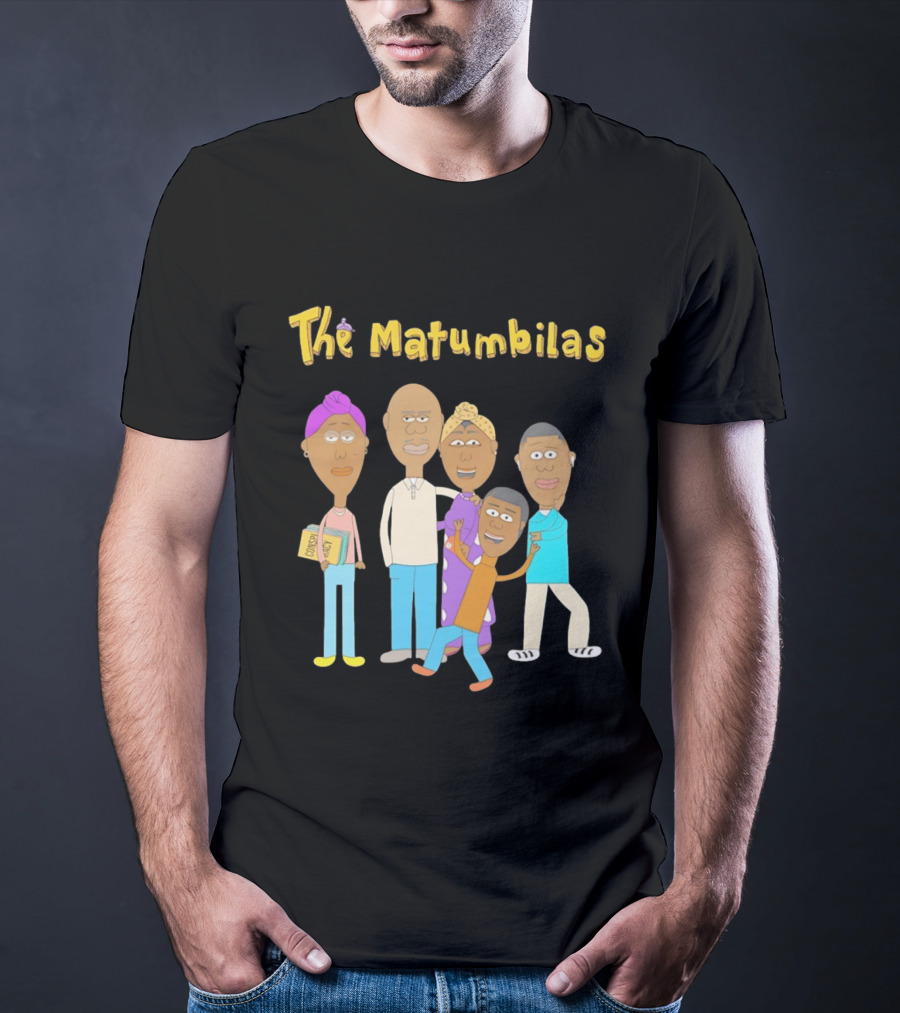 The Matumbilas Family Cartoon Conspiracy Animated Book Characters T-Shirt