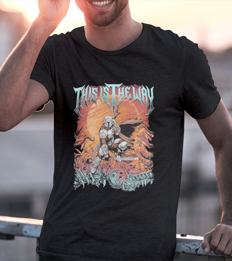 This Is The Way Mandalorian Starry Warrior Quest T-Shirt