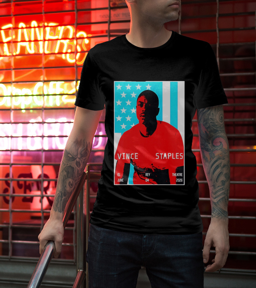 Vince Staples El Rey Theatre Los Angeles June 4 2026 T-Shirt