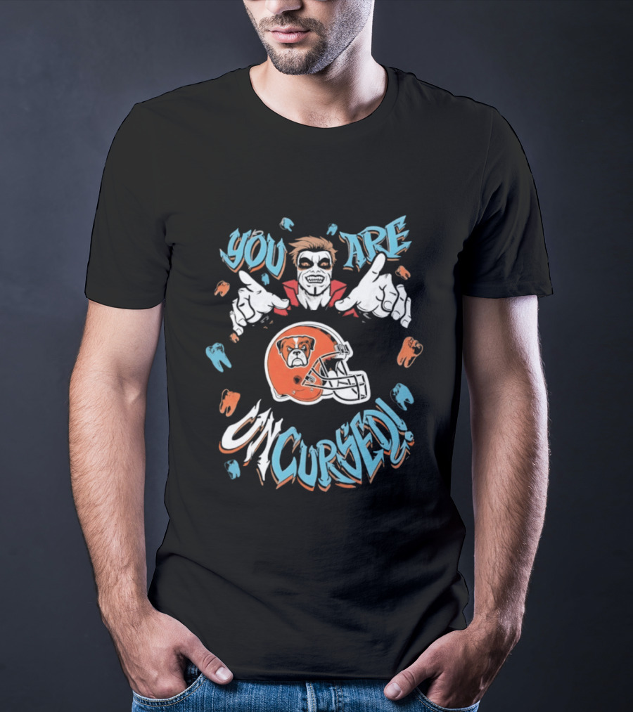 WWE Danhausen You Are Uncursed Cleveland Browns Collaboration T-Shirt
