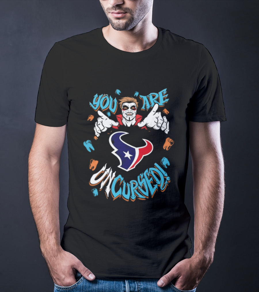 WWE Danhausen Houston Texans You Are Uncursed Collaboration T-Shirt