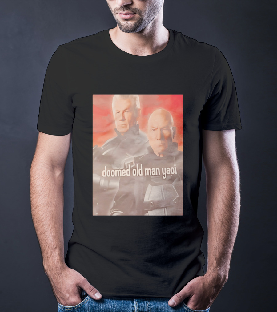 Ian McKellen Magneto Charles Xavier Doomed Old Man Yaoi X Men Movie T-Shirt