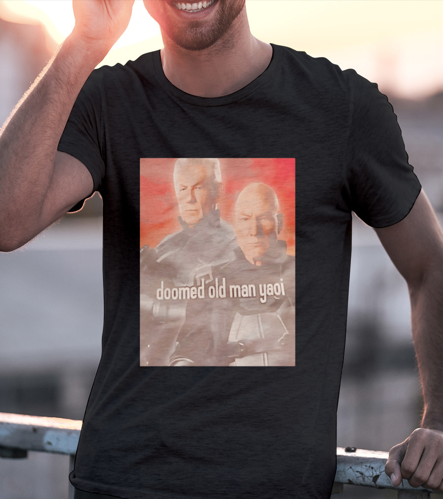 Ian McKellen Magneto Charles Xavier Doomed Old Man Yaoi X Men Movie T-Shirt