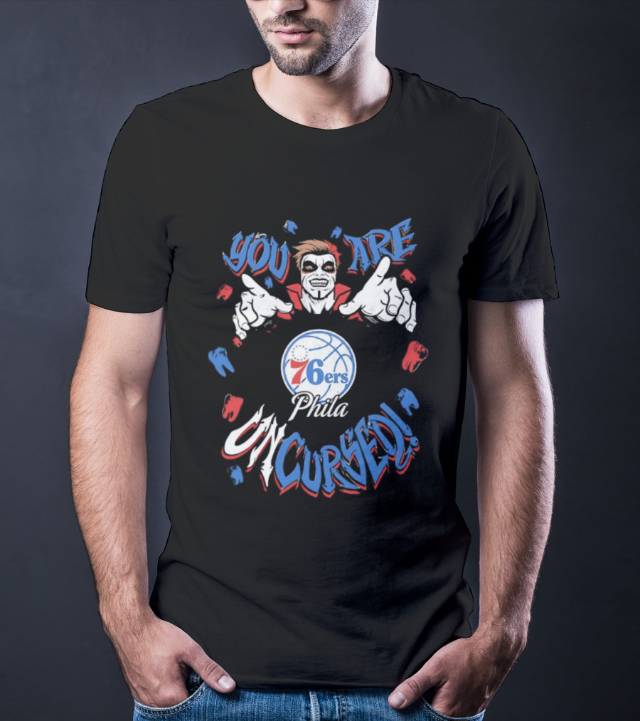 WWE Drops Danhausen X Philadelphia 76ers Phila You Are Uncursed T-Shirt