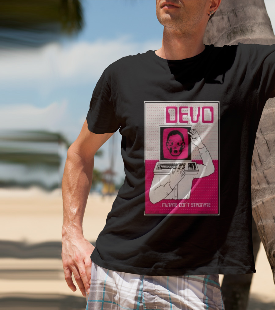 June 03 2026 Devo Concert Akron Civic Theatre Mutate Don't Stagnate T-Shirt