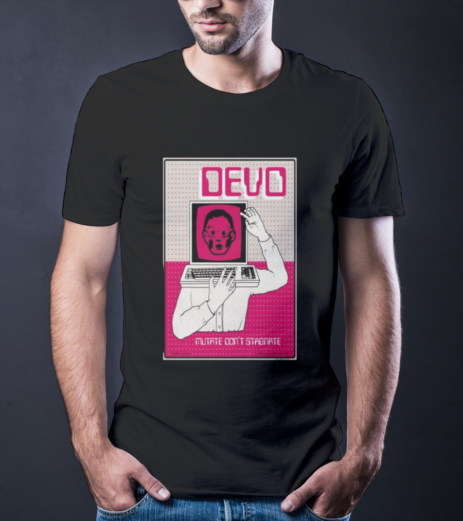 June 03 2026 Devo Concert Akron Civic Theatre Mutate Don't Stagnate T-Shirt