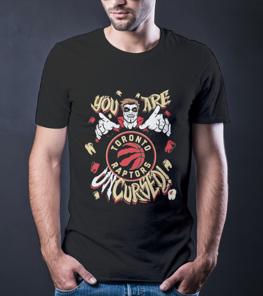 Toronto Raptors You Are Uncursed Danhausen WWE Collaboration T-Shirt