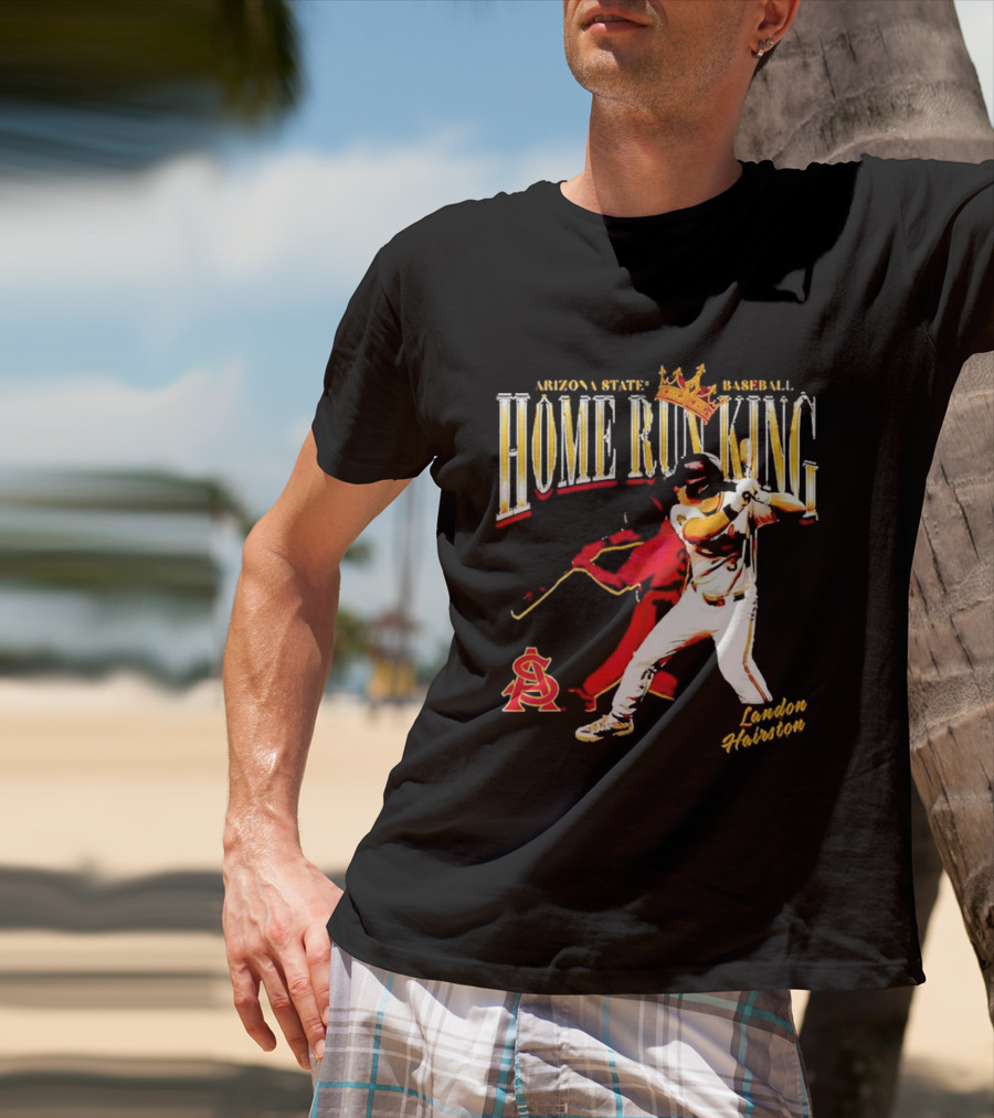 Arizona State Baseball Home Run King Landon Hairston T-Shirt