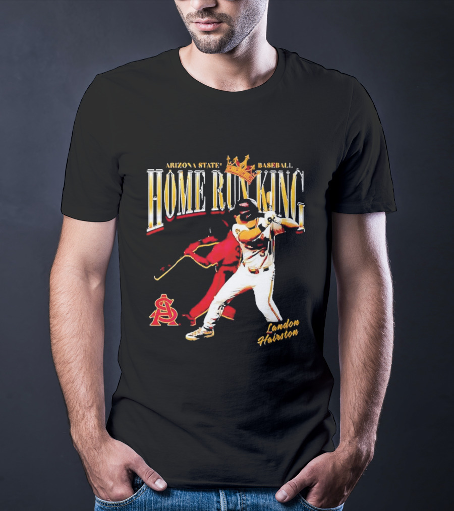 Arizona State Baseball Home Run King Landon Hairston T-Shirt