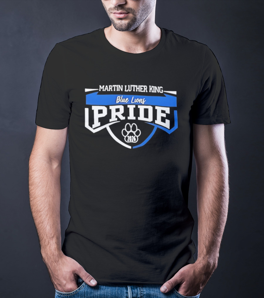 Martin Luther King Blue Lions Pride 2026 Paw T-Shirt