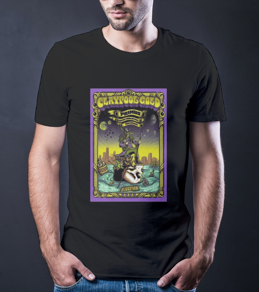 Claypool Lennon Delirium Frog Brigade Primus June 3 2026 Chicago IL Concert T-Shirt