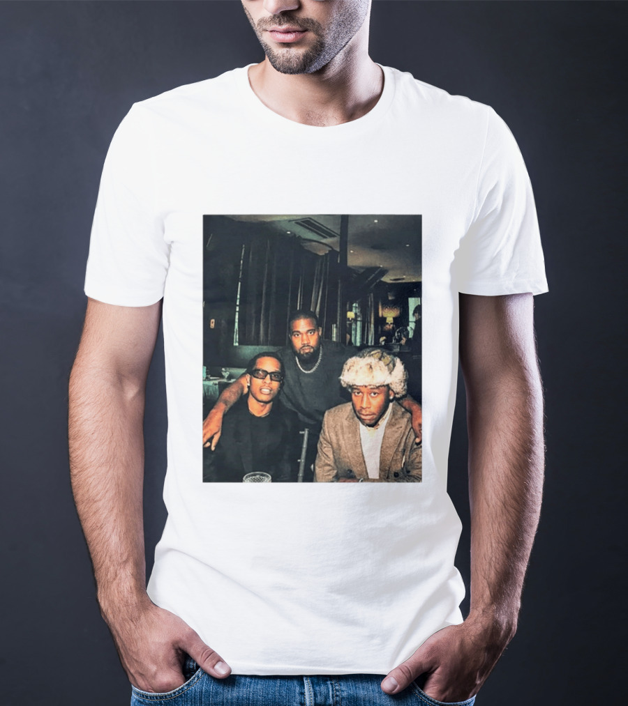 Kanye West Tyler The Creator A$AP Rocky Iconic Photo Collaboration T-Shirt