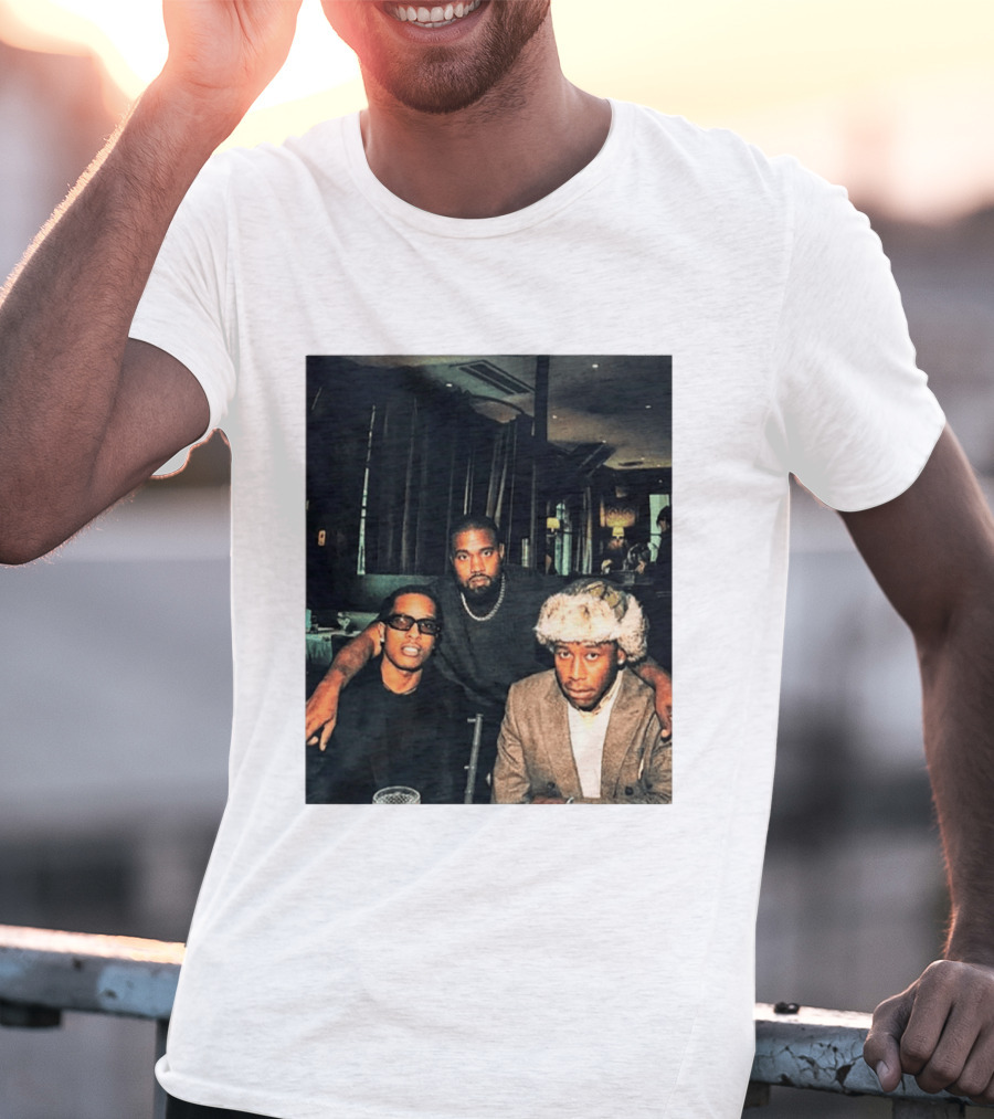 Kanye West Tyler The Creator A$AP Rocky Iconic Photo Collaboration T-Shirt
