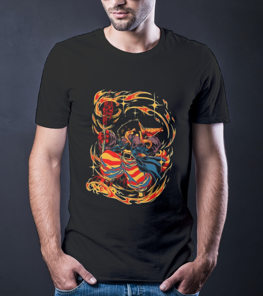 Black Mage Final Fantasy Tactics Fire Magic Power Blast T-Shirt