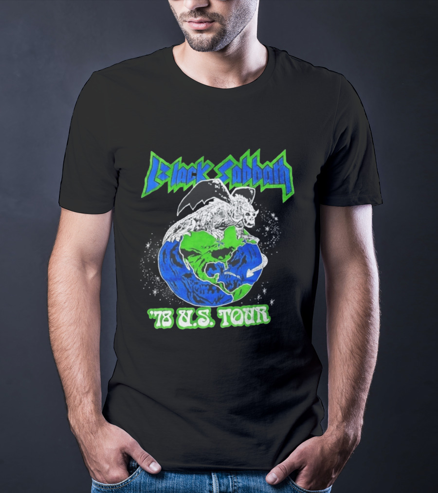 Black Sabbath 78 US Tour Winged Beast On Earth T-Shirt