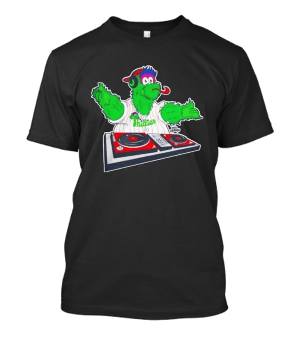 Philadelphia Phillies Phanatic DJ Turntable Fun T-Shirt