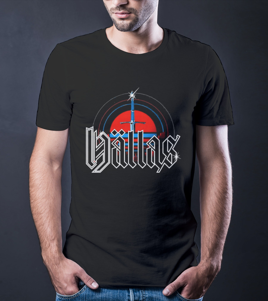 Hällas Sword Circle Red Blue T-Shirt