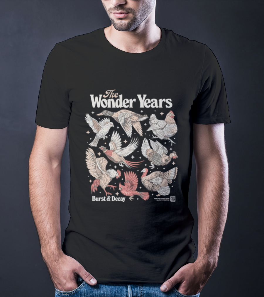 The Wonder Years Burst Decay Birds Vintage Aesthetic T-Shirt