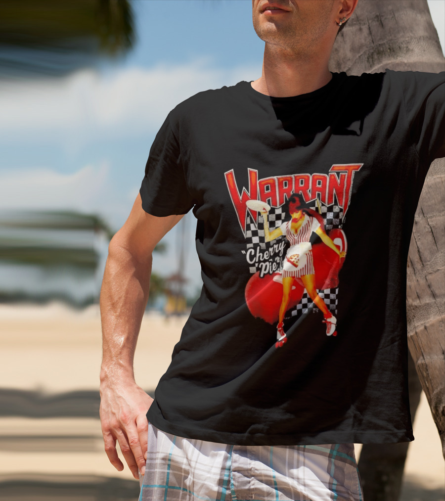 Warrant Cherry Pie Roller Skates T-Shirt