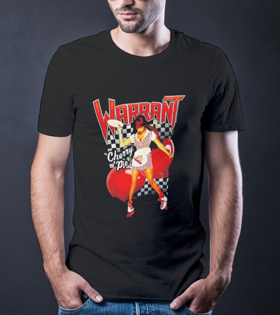 Warrant Cherry Pie Roller Skates T-Shirt