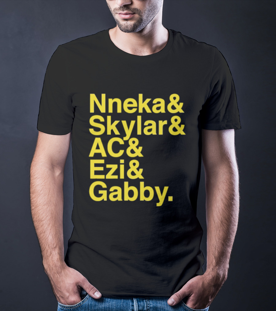 Nneka Skylar AC Ezi Gabby Seattle Storm WNBA 2025 Ampersand Stars T-Shirt