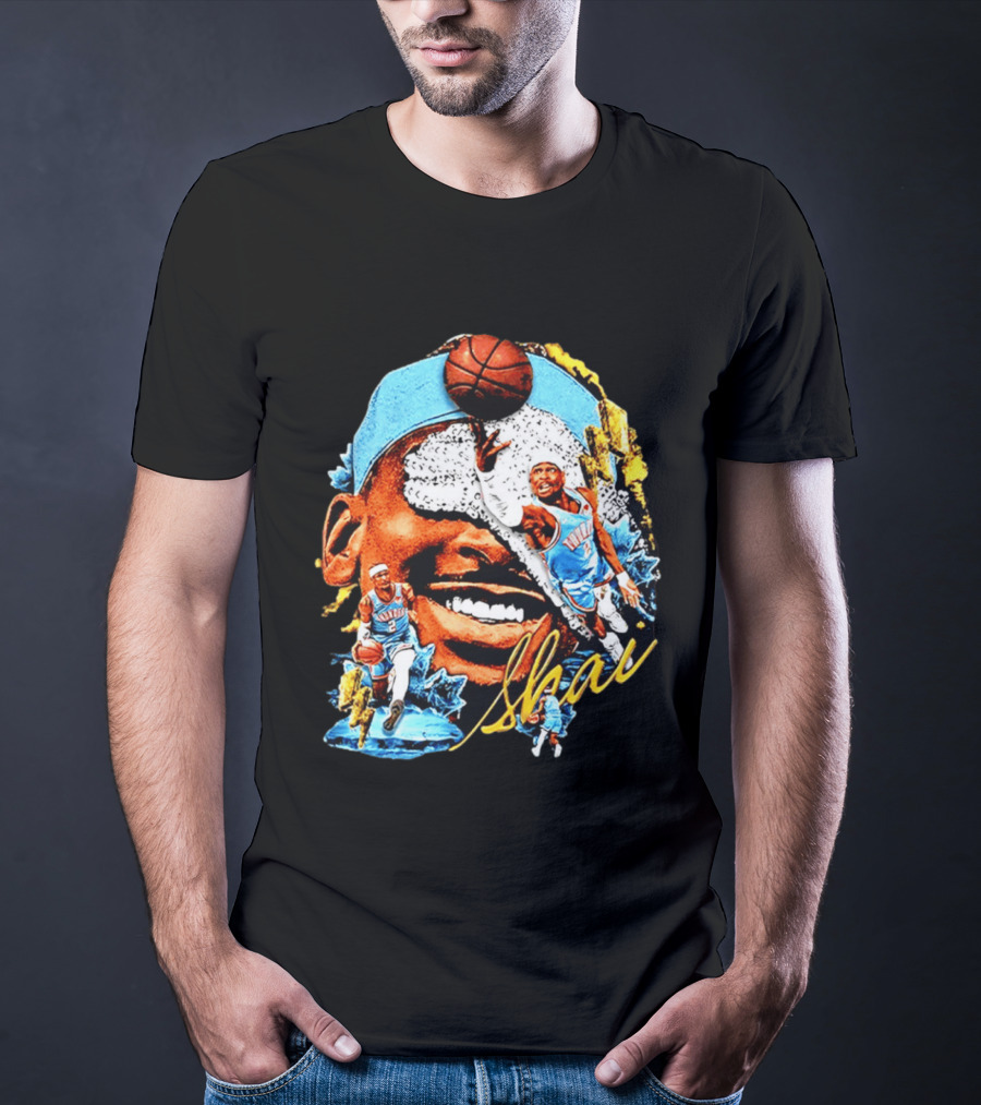 Shai Gilgeous Alexander Oklahoma City Thunder Basketball NBA Sports Fan Gear T-Shirt