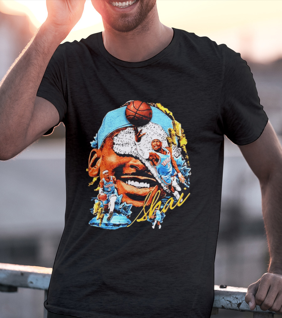 Shai Gilgeous Alexander Oklahoma City Thunder Basketball NBA Sports Fan Gear T-Shirt