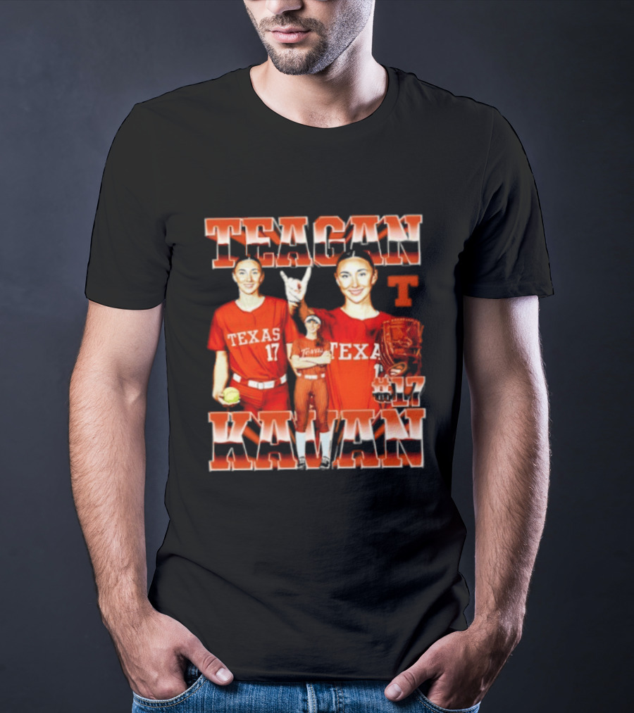 Teagan Kavan Texas 17 NCAA Softball Longhorns Player T-Shirt