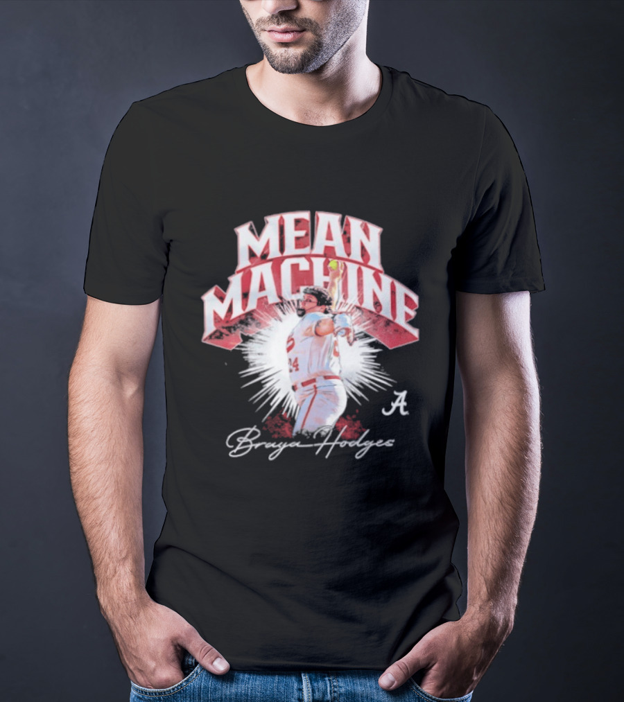 Mean Machine Braya Hodges Alabama Crimson Tide NCAA Softball T-Shirt