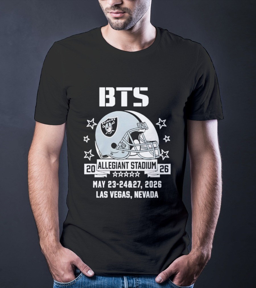 BTS Las Vegas Allegiant Stadium May 23 27 2026 Raiders Event T-Shirt