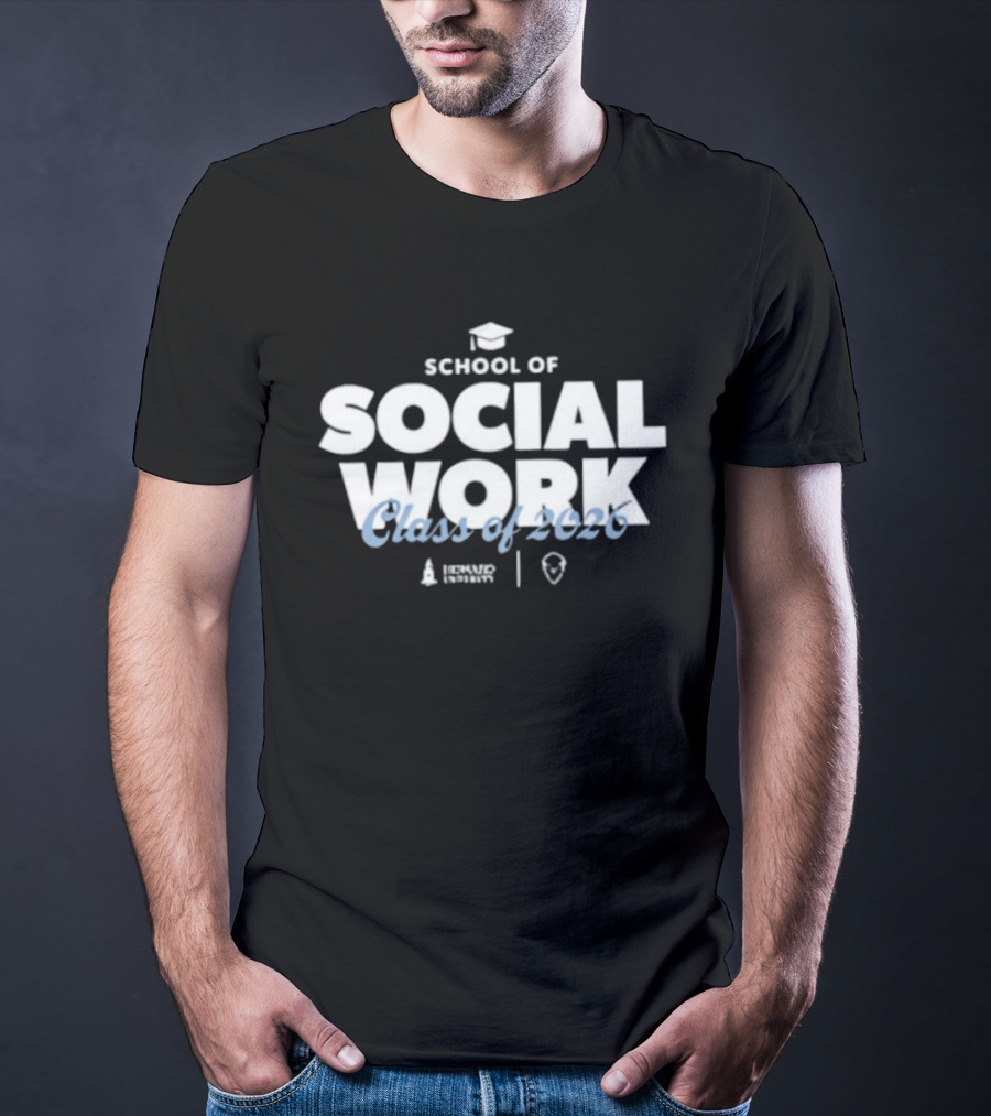Howard University School Of Social Work Class Of 2026 Graduation T-Shirt