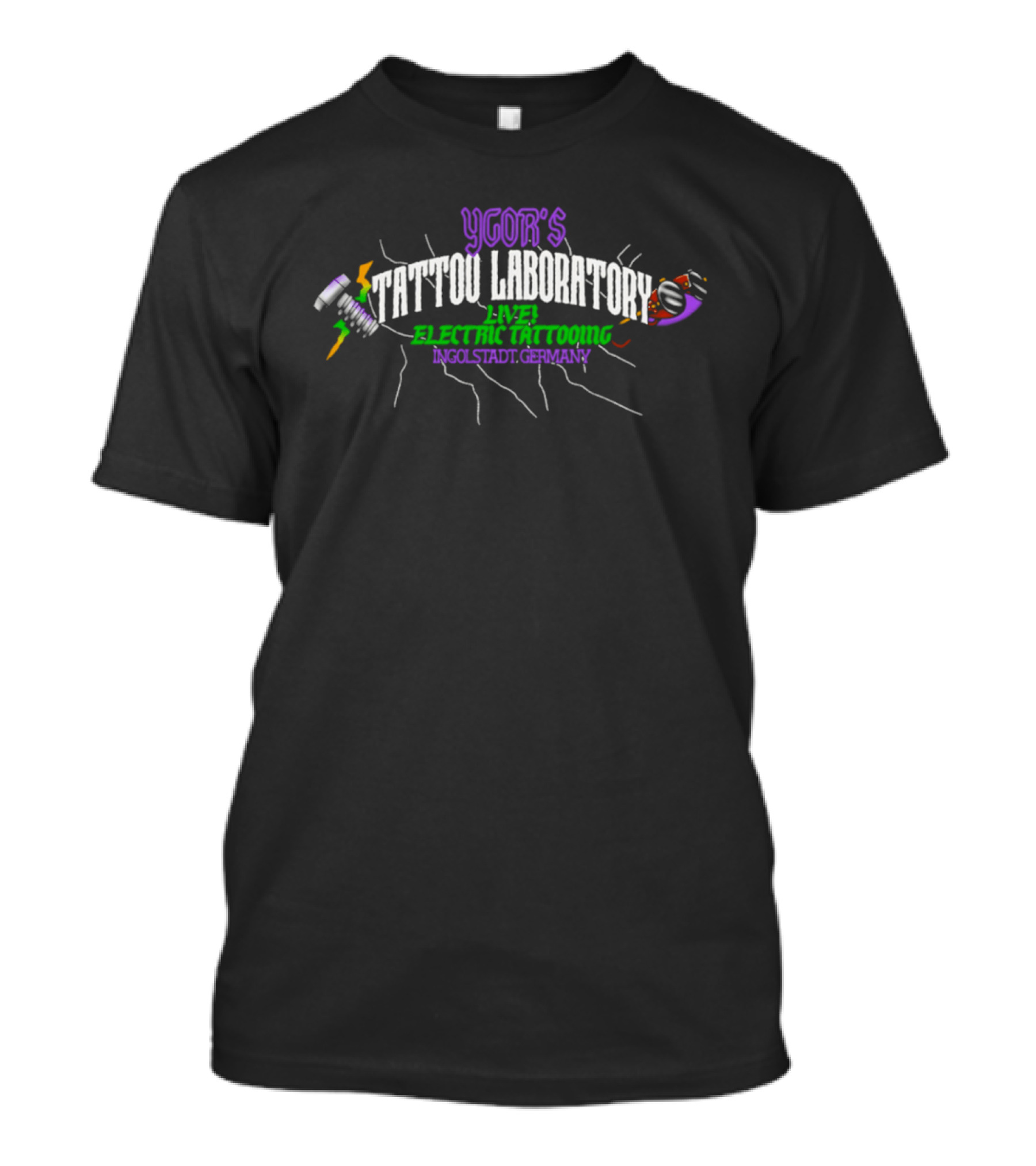 Igor's Tattoo Laboratory Live Electric Tattooing Cool Static Charge T-Shirt