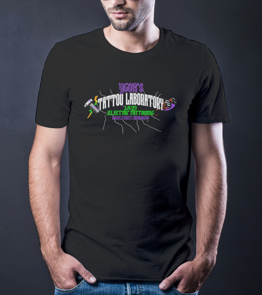 Igor's Tattoo Laboratory Live Electric Tattooing Cool Static Charge T-Shirt