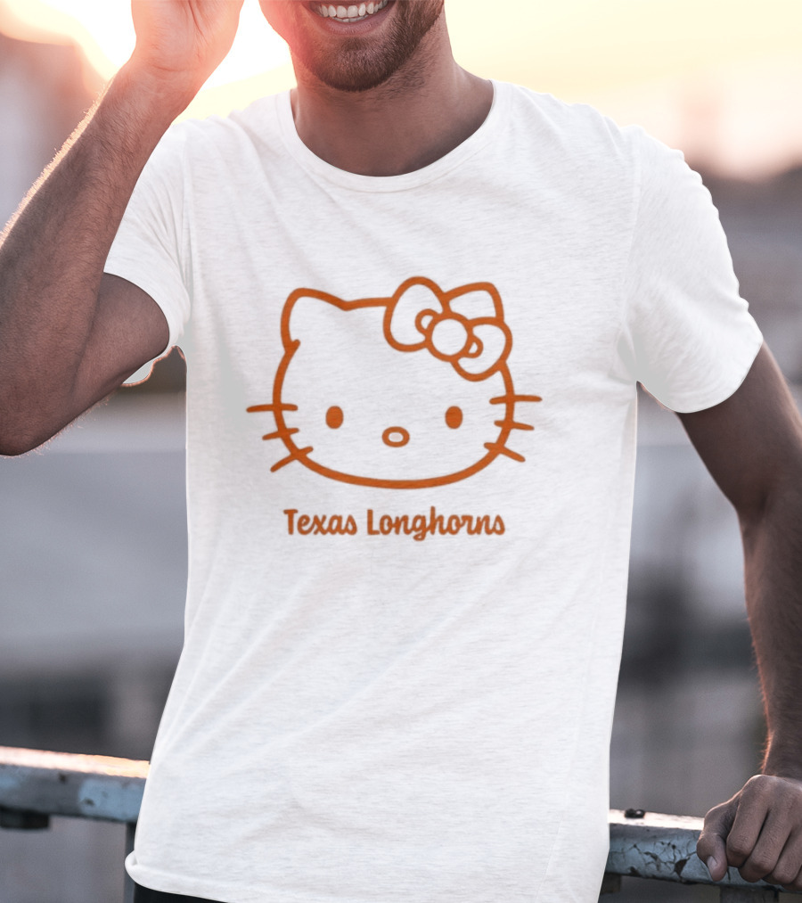 Texas Longhorns Hello Kitty Bow Out T-Shirt