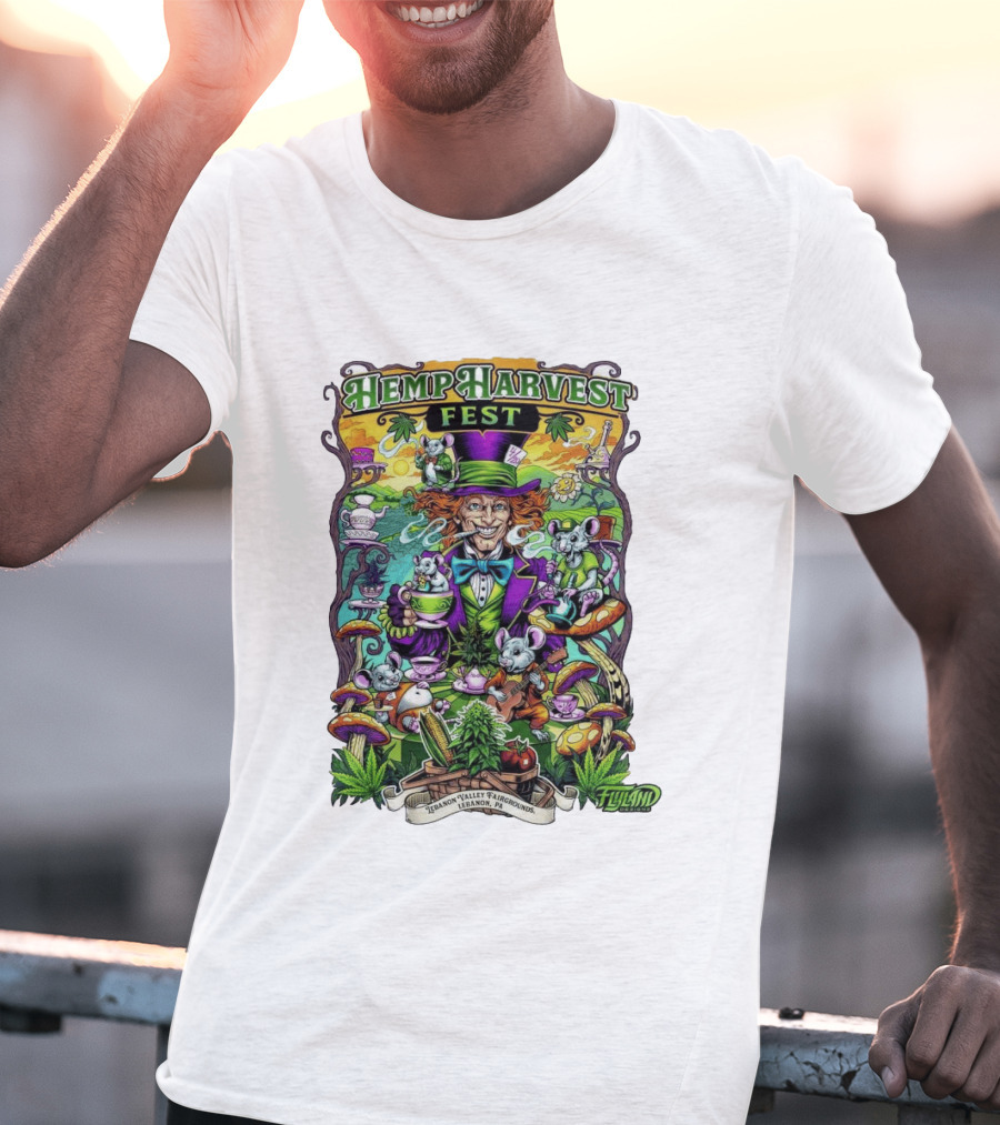 Hemp Harvest Fest 2026 Lebanon Valley Fairgrounds Tea Party T-Shirt