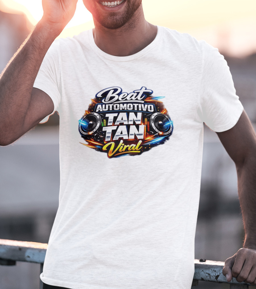 Beat Automotivo Tan Tan Tan Viral Audio Speaker Music T-Shirt