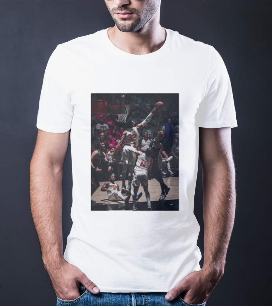 Big Kat Big Time Block Houston Rockets San Antonio Spurs NBA Showdown T-Shirt
