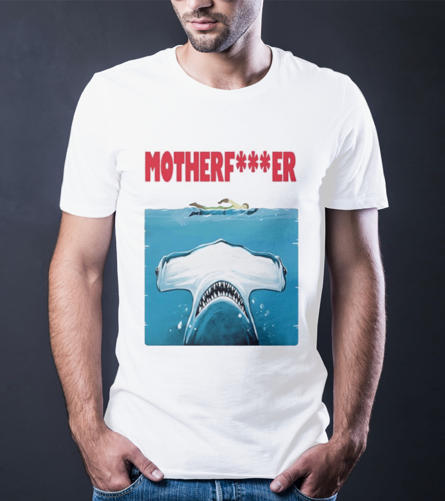 Samuel L Jackson Motherfucker Hammerhead Shark Jaws T-Shirt