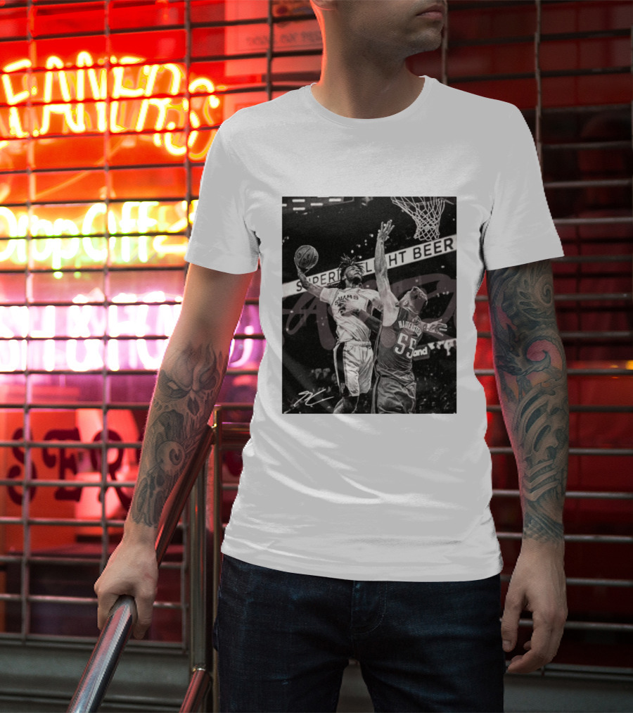 San Antonio Spurs Basketball Hartenstein 55 Player Action Photo Sport Superior Light Beer T-Shirt