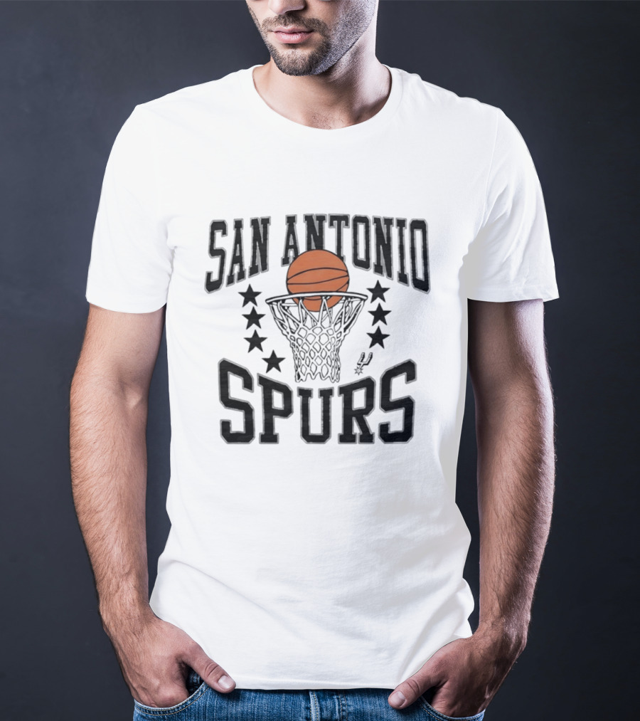 San Antonio Spurs Basketball Stars Nothin' But Net T-Shirt