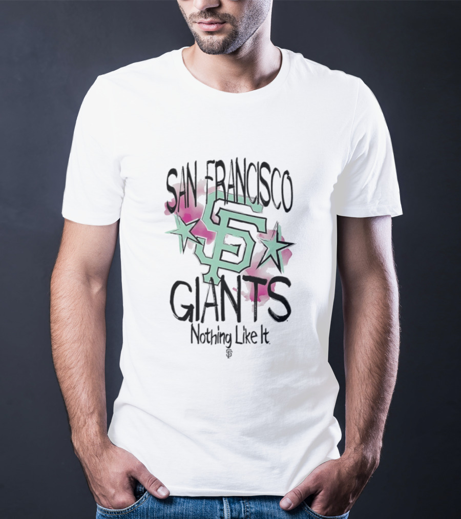 San Francisco Giants SF Stars Nothing Like It Floral Watercolor T-Shirt