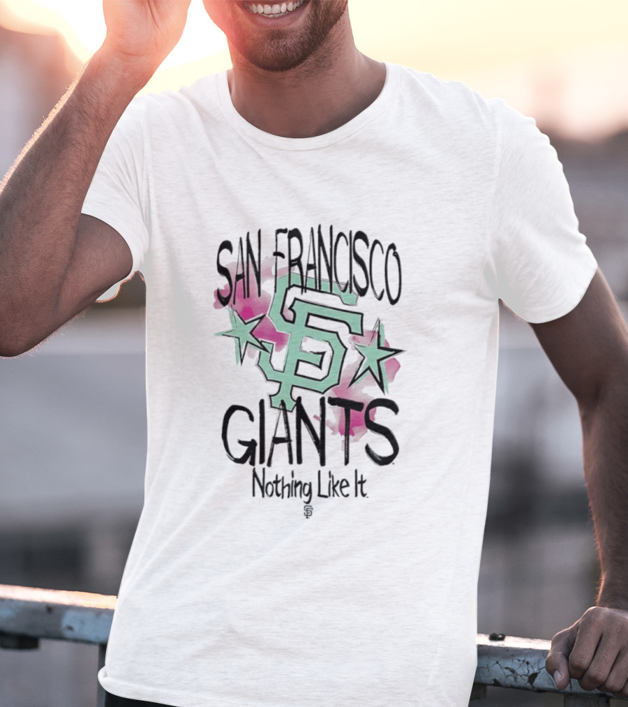 San Francisco Giants SF Stars Nothing Like It Floral Watercolor T-Shirt
